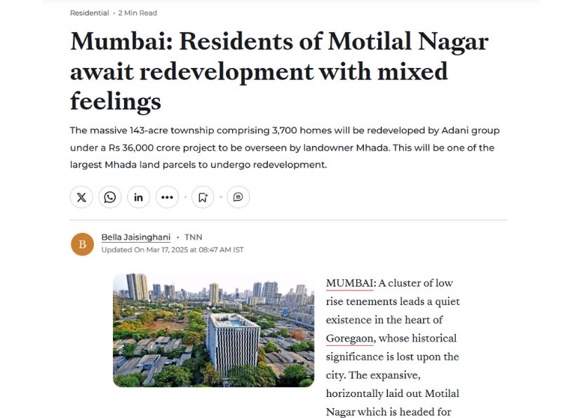 residents of motilal nagar